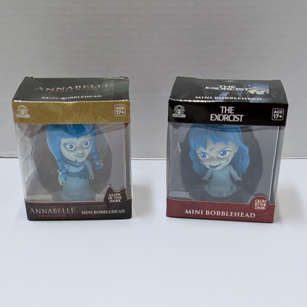 Annabelle, The Nun,And The Exorcist Mini Bobblehead Set
